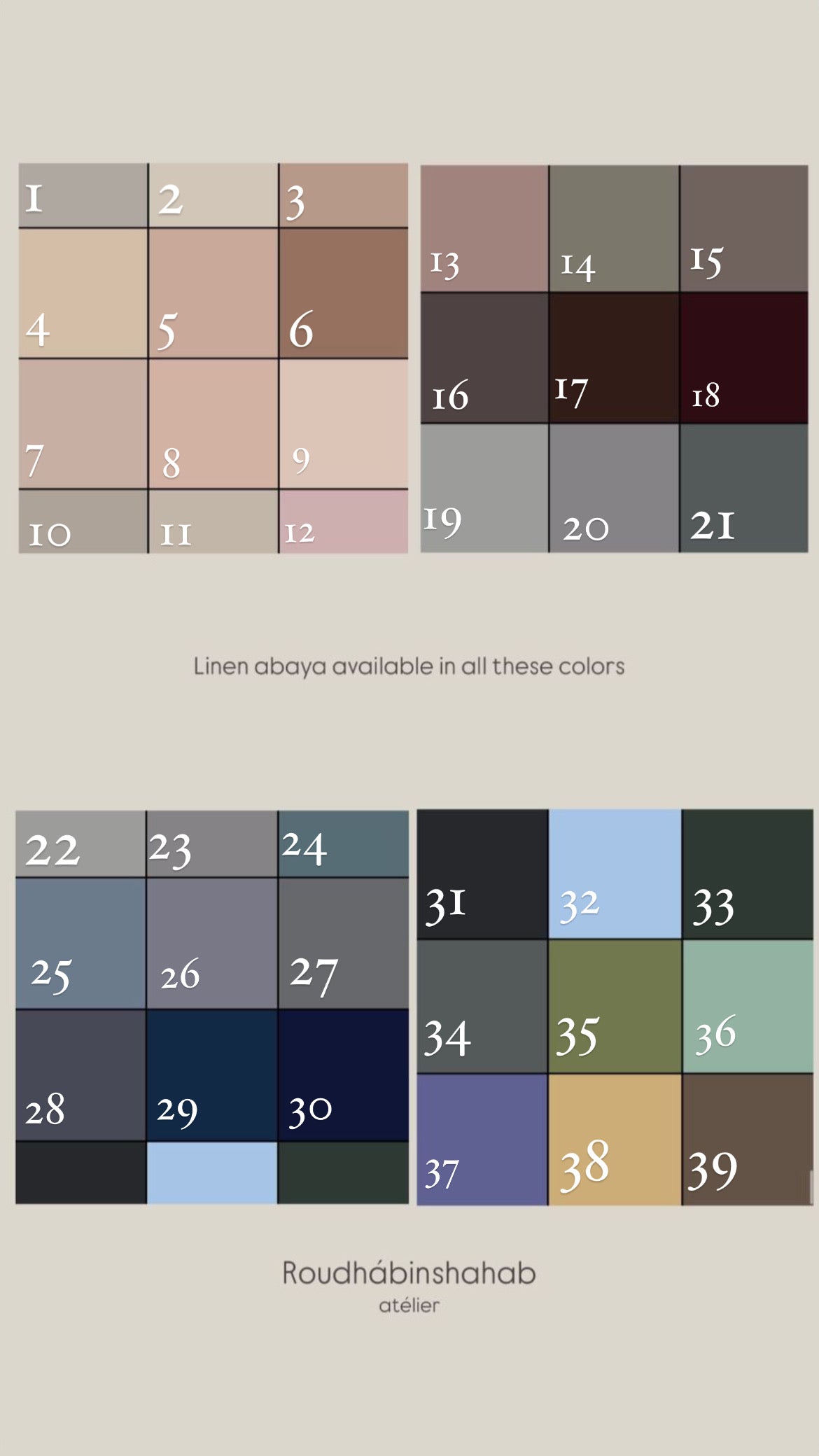 Linen summer ( colors from 12 - 20 )