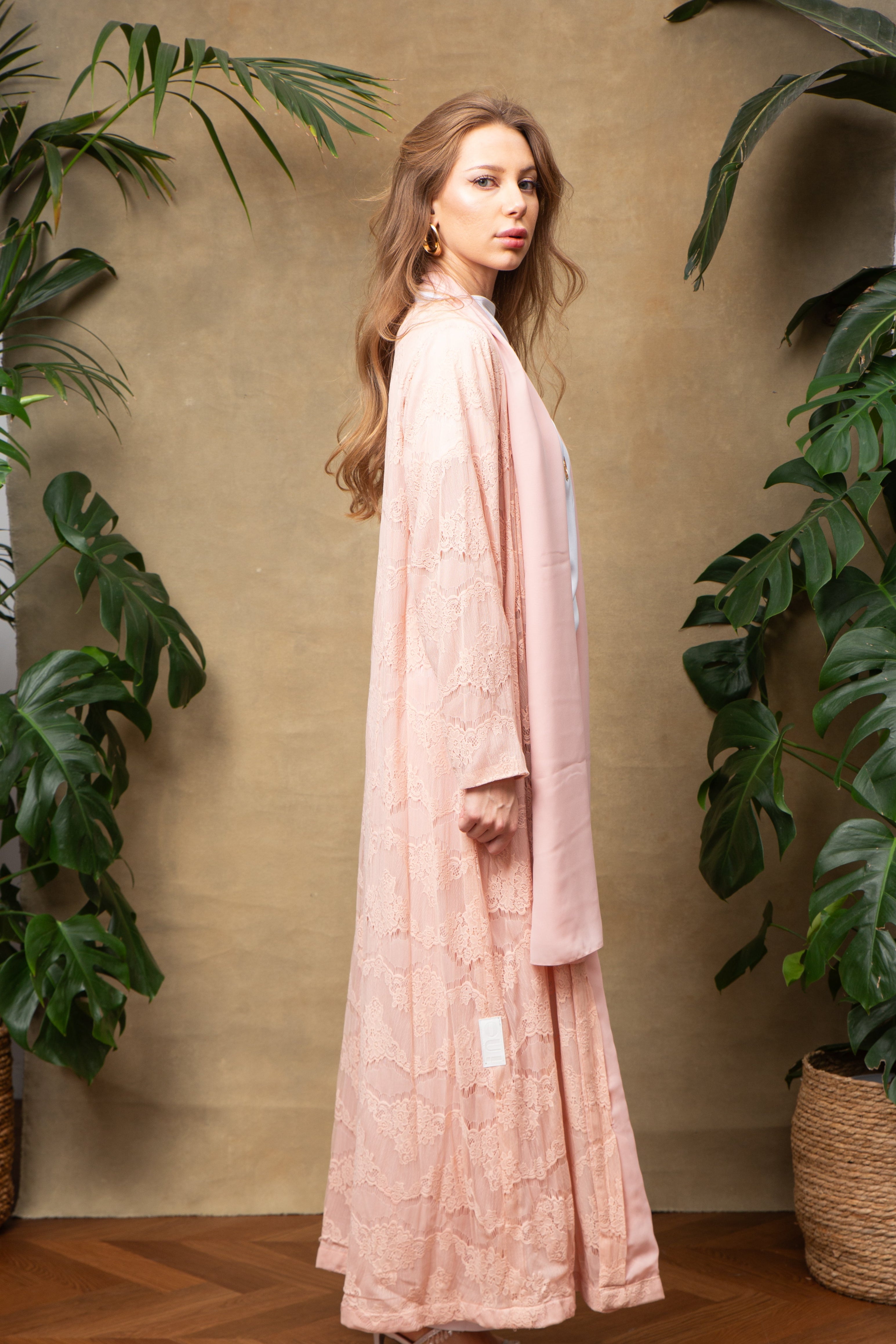 Droplet in Apricot Abaya