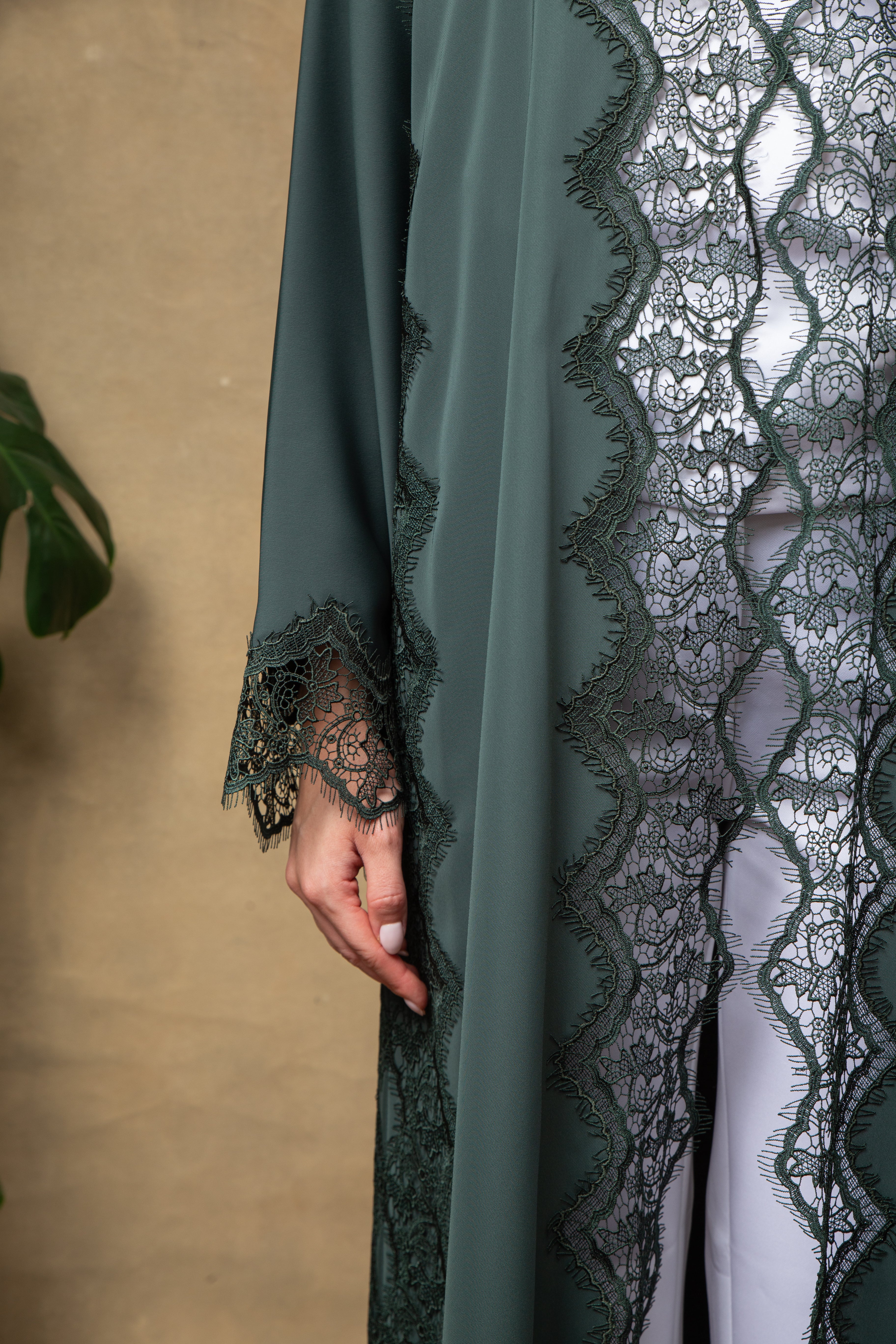 Juliet in Forest Lace Abaya