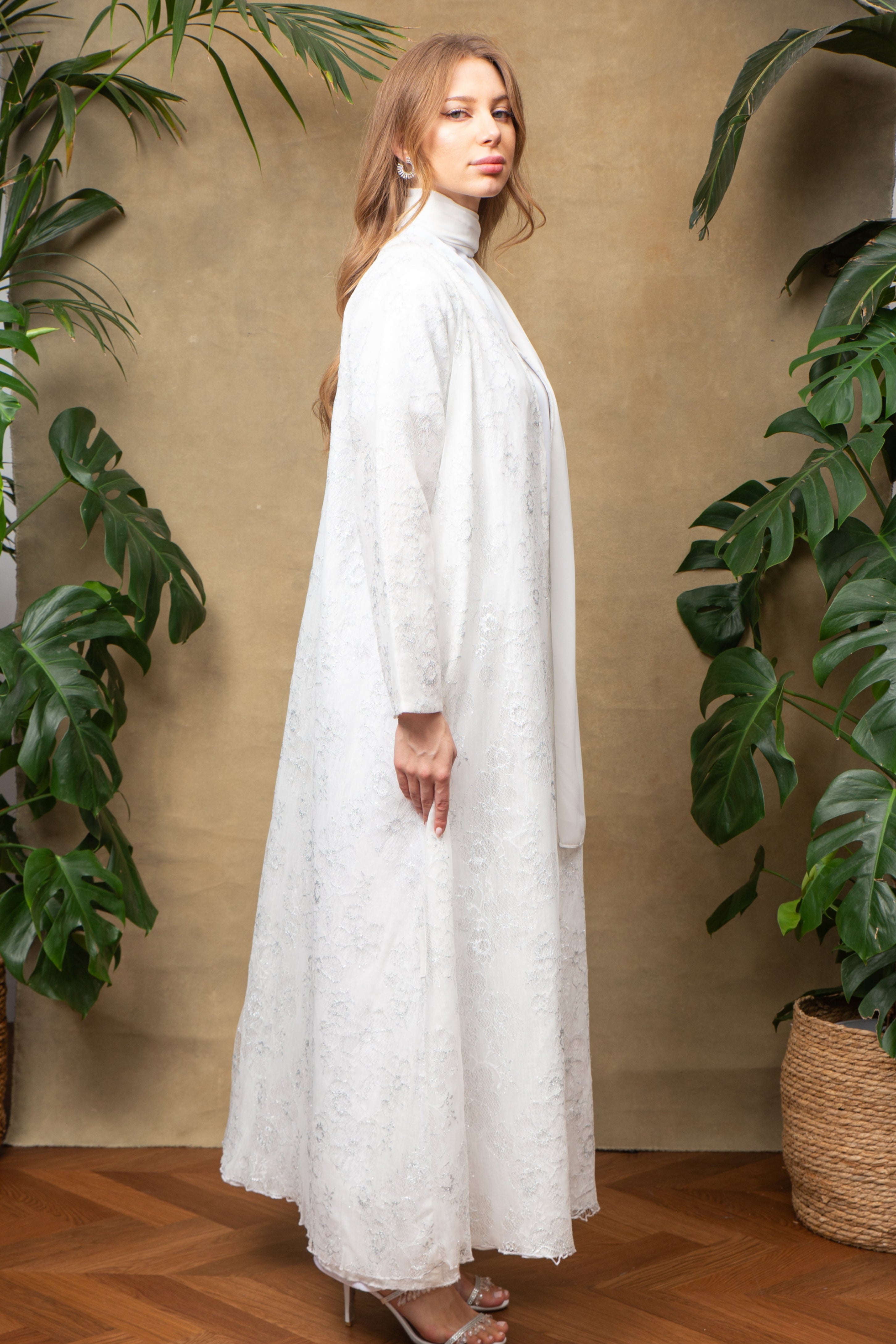 Lina in White Abaya