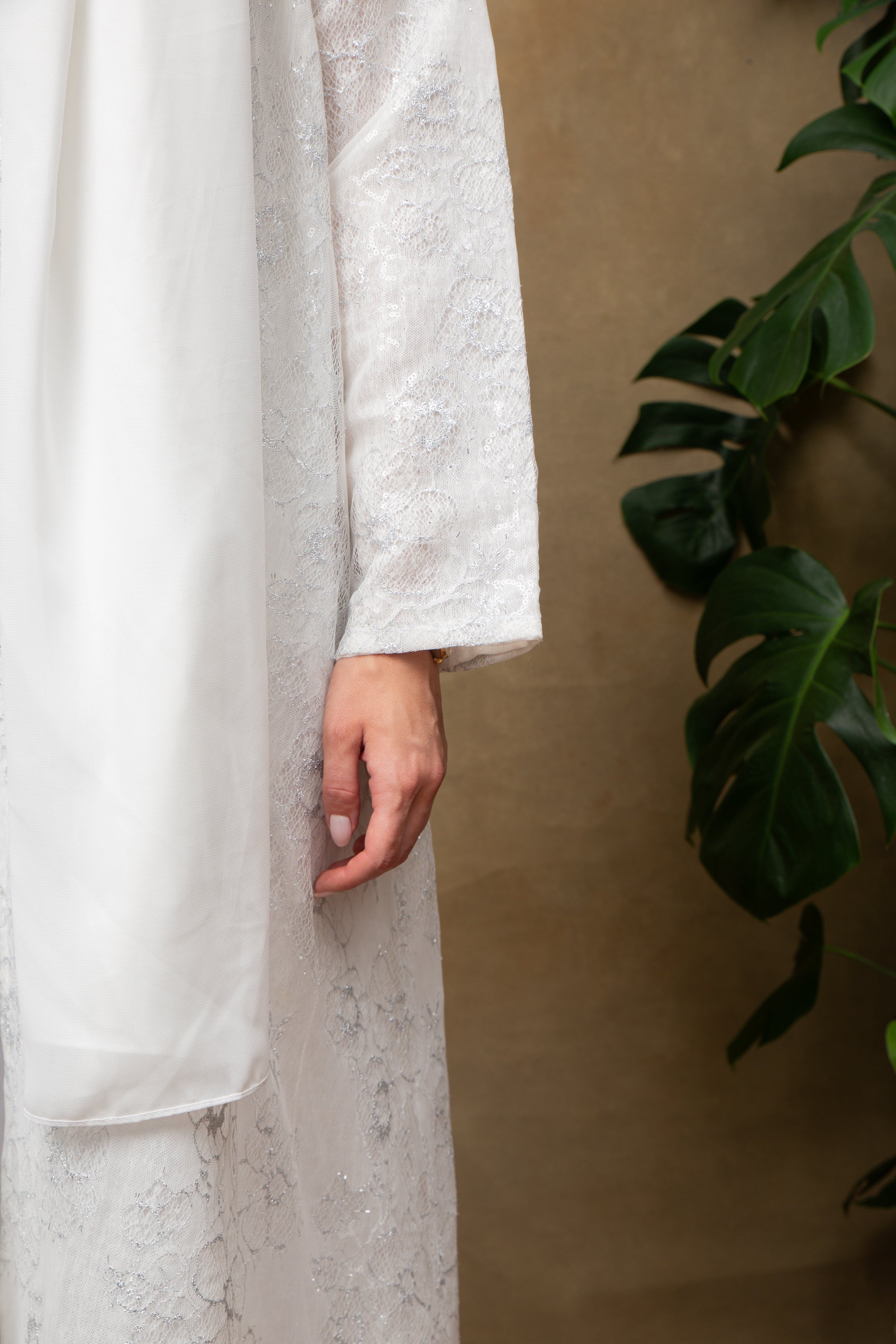 Lina in White Abaya