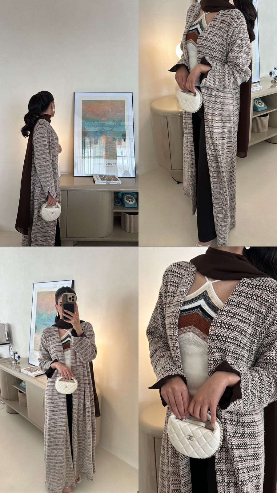 Velia in Burnished Copper Abaya